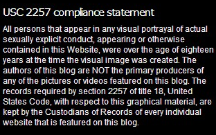 USC 2257 Notice