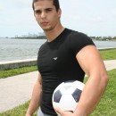 Cute Muscled Soccer Player Dante Ferrari Jacks Off