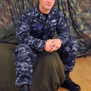 Handsome Ripped Navy Man Logan Jacks Off