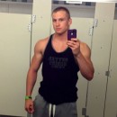 Sexy Muscled College Dude Jaxon Takes Selfies & Jacks Off