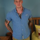 Straight Ripped Tattooed Stud Dalton Shows Off His Massive Muscles & Big Uncut Cock