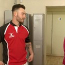 Cocky Rugby Player Brian Gets Fully Examined By Stern Female Physiotherapist