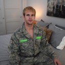 Handsome Beefy Airman Cameron Strokes His Cock & Plays With His Ass