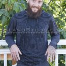 Furry Bearded Yoga Instructor Keanu Strokes His Stiff Cock