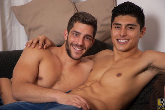 Czech Hunk Porn - Handsome Bearded Czech Hunk Ariel Fucks Cute Costa-Rican Guy ...