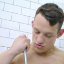 Straight, Hung & Beefy Jock Alexei Vasiliev Jacks Off In The Shower