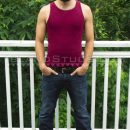Hairy Bearded Straight Guy Andre Is Back To Stroke His Nice Fat Uncut Cock