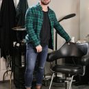 Ripped Hairy Barber Brock Banks Barebacks His Sexy Bearded Client Ian Greene