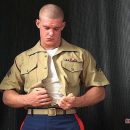 Ripped Military Stud Corporal Tanner Unloads His Cum-munition