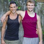 Two Hot Athletic Studs Ian & Berkley Stroke Their Big Hard Cocks Together