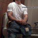 Hot Muscular Man Caught On Hidden Camera While Jerking Off In Public Toilet