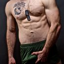 Strong Muscular Marine Knox Shows Off & Strokes His Hard Military Cock