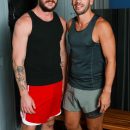 Beefy Extra-Hung Stud Kyle Hart Barebacks His Gym Buddy Marco Lorenzo