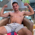 Straight Ripped Masculine Lad Harvey Robinson Strokes His Huge Thick Uncut Cock & Shoots A Massive Load
